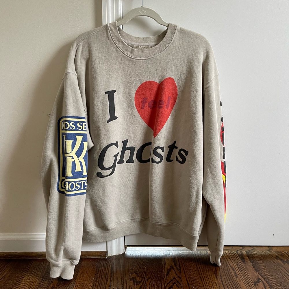 Kids See Ghosts Freeeee Feel Ghosts Crewneck Size M